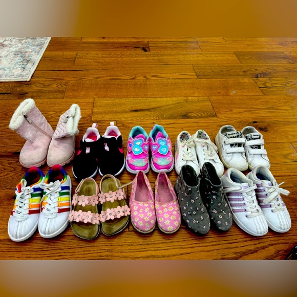 Nike Other - Great used condition Lot of 10 sizes 8-10.5 girl shoes